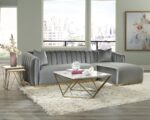 Meryl Square Coffee Table White and Gold 700846 By Coaster Furniture 9