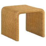 Juanita Square Rattan End Table Natural 709817 By Coaster Furniture - Image 4