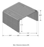 Juanita Square Rattan End Table Natural 709817 By Coaster Furniture - Image 5