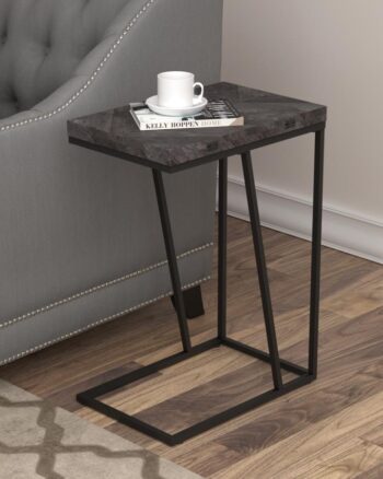 Carly Expandable Chevron Rectangular Accent Table Gray 931156 By Coaster Furniture