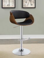 Dana Adjustable Bar Stool Black and Chrome 104965 By Coaster Furniture