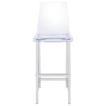 Juelia Bar Stools Chrome and Clear Acrylic (Set of 2) 100295 By Coaster Furniture - Image 2