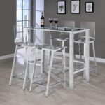 Juelia Bar Stools Chrome and Clear Acrylic (Set of 2) 100295 By Coaster Furniture - Image 6
