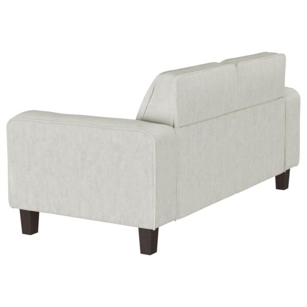 Deerhurst Tufted Loveseat Greige by Coaster Furniture - Image 2
