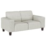 Deerhurst Tufted Loveseat Greige by Coaster Furniture - Image 5