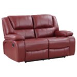 Camila Upholstered Motion Reclining Loveseat Red by Coaster Furniture - Image 3