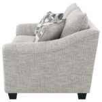 Tomkins Boucle Upholstered Loveseat Light Gray by Coaster Furniture - Image 3