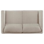 Islington Fabric Upholstered Panel Arm Loveseat Taupe by Coaster Furniture - Image 4