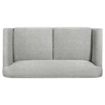 Vaughn Fabric Upholstered Flared Arm Loveseat Gray by Coaster Furniture - Image 4