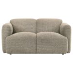 Dorset Modern Brown Fabric Loveseat by Coaster Furniture - Image 2