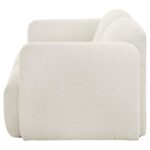 Dorset Modern White Sculpted Loveseat by Coaster Furniture - Image 3