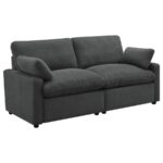 Collins Modular Power Loveseat Dark Gray by Coaster Furniture - Image 2