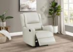 Kelsey Upholstered English Arm Recliner Chair Ivory by Coaster Furniture 7