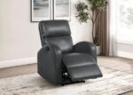 Grant Upholstered Power Recliner Chair Gray by Coaster Furniture 8