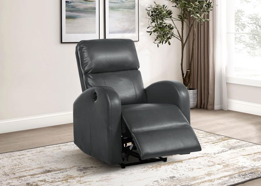 Grant Upholstered Power Recliner Chair Gray By Coaster Furniture Accent Furniture Mobilia Cleopatra 3 Grant Upholstered Power Recliner Chair Gray by Coaster Furniture 3