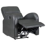 Grant Upholstered Power Recliner Chair Gray by Coaster Furniture 10