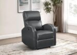 Grant Upholstered Power Recliner Chair Gray by Coaster Furniture 12