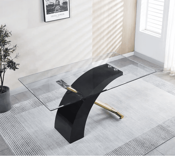 RDT319 Tempered Glass Dining Room Table by Artisan Furniture - Image 3