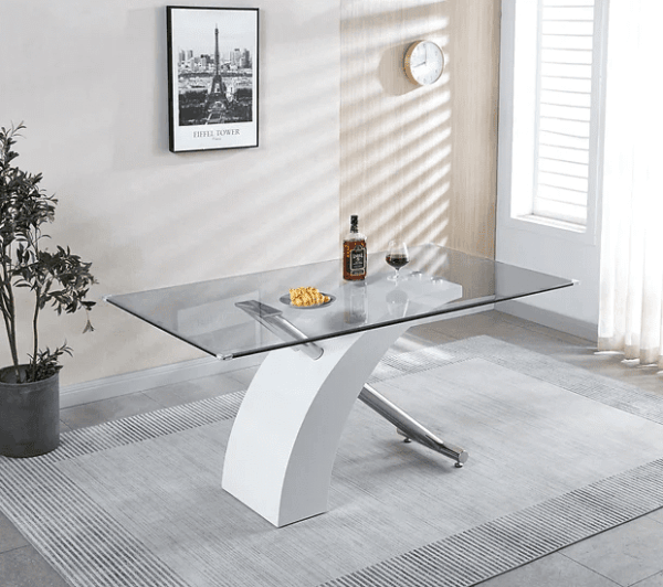 RDT319 Tempered Glass Dining Room Table by Artisan Furniture - Image 8