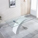 RDT319 Tempered Glass Dining Room Table by Artisan Furniture 25