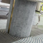 RDT305GMW Oval Marble White Dining Table by Artisan Furniture 7