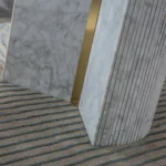 RDT305GMW Oval Marble White Dining Table by Artisan Furniture 8