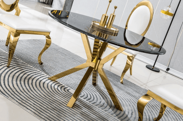 DT203GMB Round Marble Dining Table by Artisan Furniture - Image 13