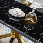 DT202GMB Marble Stainless Steel Dining Room Table Base by Artisan Furniture 18