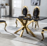 DT202GMB Marble Stainless Steel Dining Room Table Base by Artisan Furniture 23