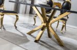 DT201GMB Marble Dining Room Table Legs Metal by Artisan Furniture 18
