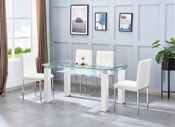 JD150 Glass Top Dining Table by Artisan Furniture - Image 3