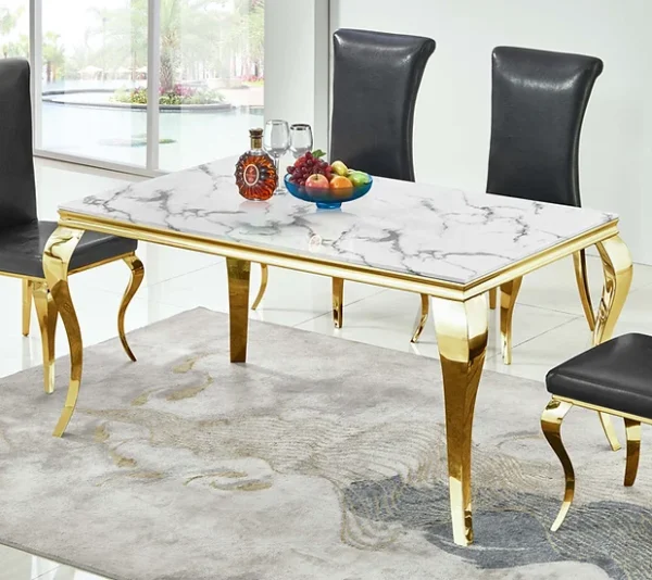 RDT323GM Dining Table with Marble by Artisan Furniture - Image 2