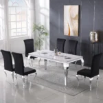 RDT323GM Dining Table with Marble by Artisan Furniture 12