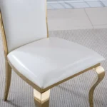 DCK98 Black Leather Dining Chair Modern by Artisan Furniture - Image 5