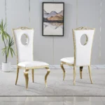 DCK98 Black Leather Dining Chair Modern by Artisan Furniture - Image 7