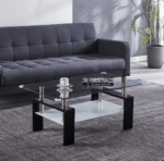 A08-2 Glass Top Wood Table Coffee Table by Artisan furniture 19