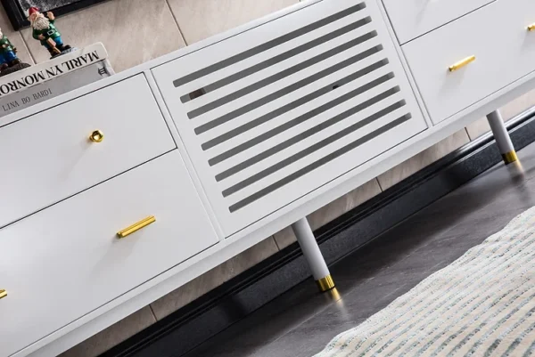 White TV Stand TV005 by Artisan Furniture - Image 7