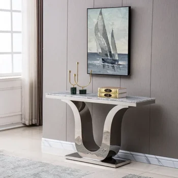 ST310SMG Gray Marble Console Table by Artisan Furniture