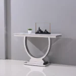 White Marble Console Table ST316SM by Artisan Furniture