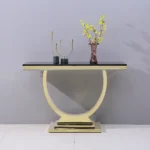 ST316GMB Black Marble Console Table by Artisan Furniture - Image 2