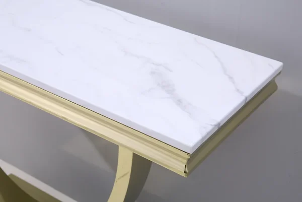 White Console Table ST316GM by Artisan Furniture - Image 3