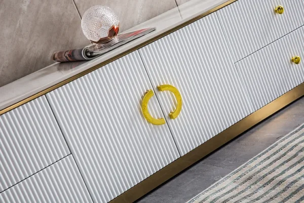 White TV Stand TV008 by Artisan furniture - Image 9