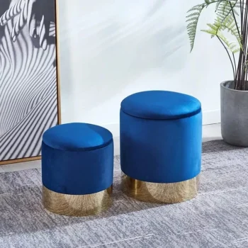 G06 Round Ottoman Set with Storage by Artisan furniture