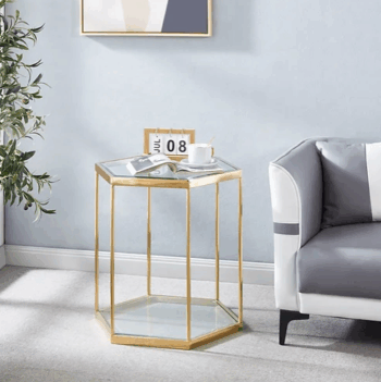 ET1042 End Table Glass by Artisan furniture