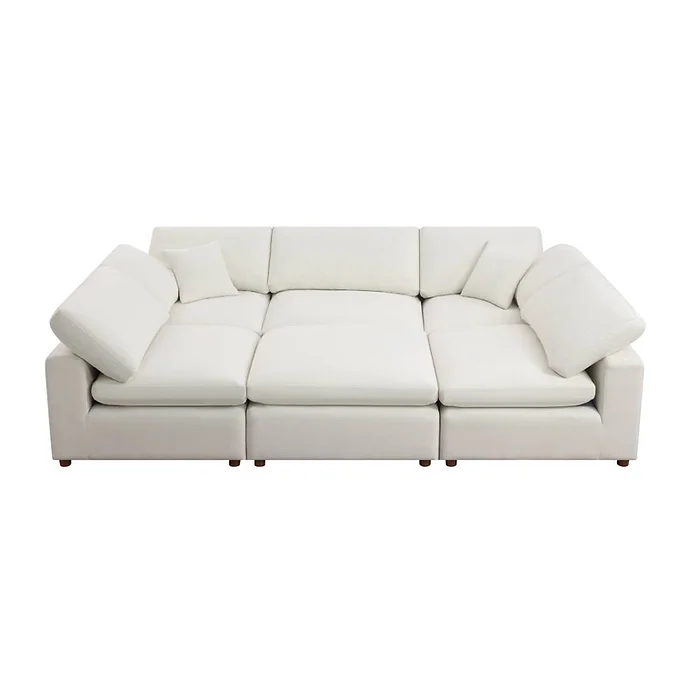 White Sec8061Wh Modular Sofa Sleeper By Artisan Furniture Luxury Sofa Beds Mobilia Cleopatra 3 White SEC8061WH Modular Sofa Sleeper by Artisan Furniture 3