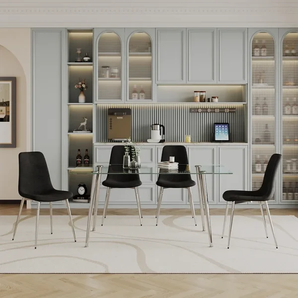 DT038S+DCK55S SET 9PC Dining Set By Artisan Furniture - Image 4