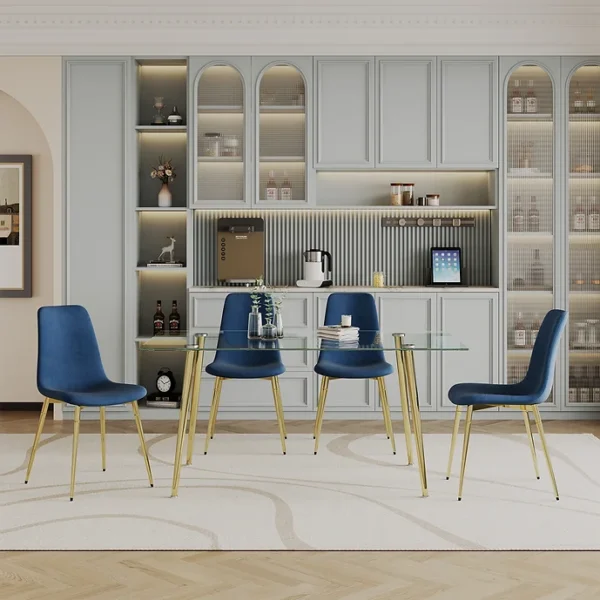 DT038G+DCK55G SET 9PC Dining Set By Artisan Furniture - Image 4