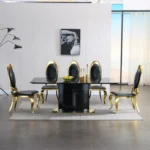 RDT392GB Rectangular 78″ Stainless Steel Dining Table by Artisan Furniture 6