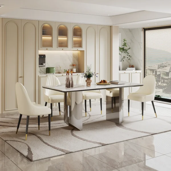 DT513 Black Tempered Glass Dining Table by Artisan Furniture - Image 2