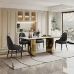 DT513 Black Tempered Glass Dining Table by Artisan Furniture 18